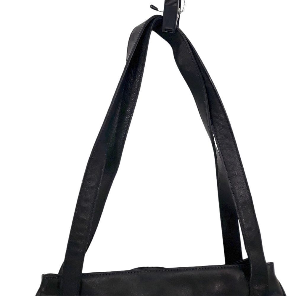 Cassis Genuine Leather Black Shoulder Bag Braided‎ - Picture 11 of 17